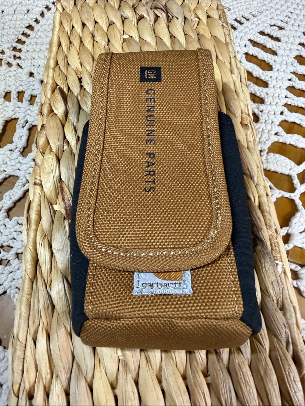 Carhartt Genuine Parts Folding Knife Multi Tool Belt Sheath Holster Brown Rare